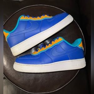 Nike Air Force 1 Low '07 LV8 Double Layered Indigo Shoes size 10